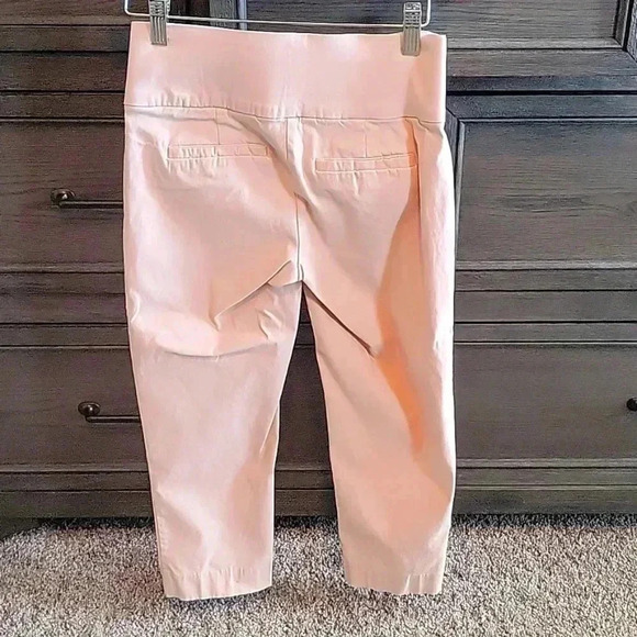 Apt 9 Petite Women's Pale Pink Pull On Stretch CAPRIS - Picture 2 of 10